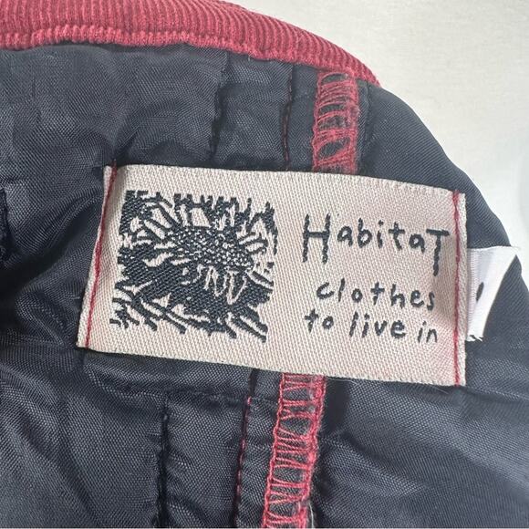 Habitat Size Small Red Quilted Sleeveless Button Front Jacket Vest - Picture 9 of 11